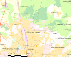 Map commune FR insee code 45147
